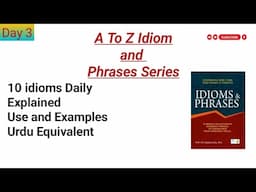 10 important Idioms and Phrases| A to Z idioms series| Day 3 #idiomsandphrases