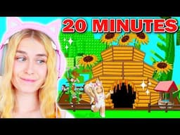 20 Minute Grow A Garden Build Challenge! (Roblox)