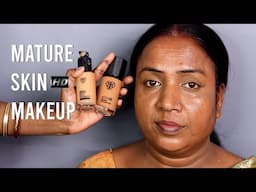 Makeup On Mature Skin/Pigmentation Skin Makeup/ Aged Skin Makeup /Step by Step Party Makeup