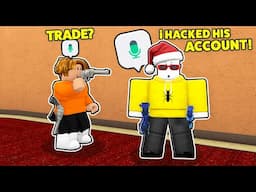 Using a VOICE CHANGER to Pretend i GOT HACKED in MM2..