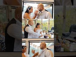 She said 'I do,' they sealed it with a kiss. #HeSaidEwww #Bloopers #FYP #WeddingHumor #WeddingToast
