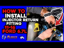 How To Install Fleece Injector Return Fitting: 2011-2016 Ford 6.7L #diesel #powerstroke #fordtruck