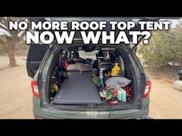 ROOF TOP TENT DEMOUNTED - NOW WHAT???