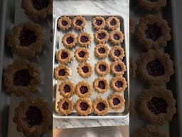 PB&J Thumbprints #cookies #pb&j