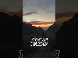 One of the best places to watch the sunset - the Window @ Big Bend NP #bigbendnationalpark #sunset t