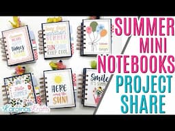 3x4 Mini Notebook Share using up Paper from Here Comes the Sun Collection, Mini Summer Journal Share
