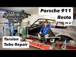 Rusty Porsche 911 Restoration Pt2! Rust repairs to the sills, A post, quarter and torsion tube!!