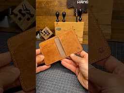 Making “Bramble V3.1” mini-wallet💵💳“Buttero” Foresta + “Pueblo” Cognac leather