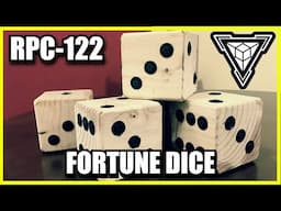 RPC-122 Fortune Dice - 4 wooden dice with reality-altering abilities!