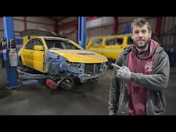 Finally Installing The Rear Chassis Legs On The Rusty Mitsubishi Lancer Evo 8!