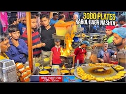 40/- Best Delhi Street Food In Karol Bagh 😍 99+ Chaat Buffet Flying Moonglet, Aloo Tikki Dahi Bhalla
