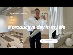 a productive day in my life: lower body workout, grocery shopping, & cook with me!