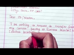 Request for Transfer of Government Employee 🏢👩‍💼👨‍💼Learn how to write a transfer request letter