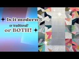 Create a Modern Quilt Block Using a Traditional Block!  #quilting #modernquilting