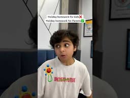 Holiday homework😭🙏🏻 | Raj Grover | #shorts