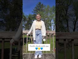 Outfit Check With Me 💛😌💙 #ootd #outfitoftheday