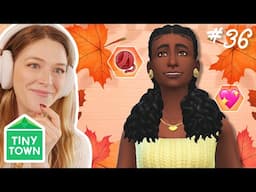 building a TINY BOHO TWO STORY in the sims 4 | Tiny Town Yellow #36