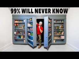 Man Builds Ingenious Bookcase To Hide Tiny Office