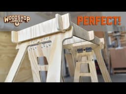 Cheap, Lightweight, And Super Strong! - Did I Accidentally Design The Perfect Saw Horse?