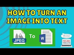 Get Text from Images/Photos/Scanned documents/etc. (OCR)