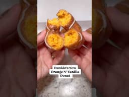 Dunkin's New Orange N’ Vanilla Specialty Donut #dunkin #donuts #orange #vanilla