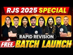 RJS Crash Course 2025 | RAPID REVISION FREE BATCH LAUNCH 🔥| RJS Preparation @JudiciarybyPW