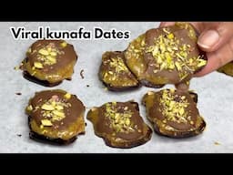 Viral Dubai Kunafa Chocolate Dates | how to make  Dubai Kunafa chocolate | Ramadan recipes | kunafa