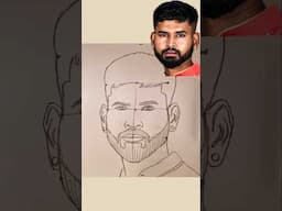 Shreyas Iyer Drawing #pbks #shreyasiyer #drawing