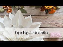 How to make a paper bag star