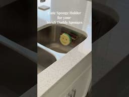Space-Saving Sink Hack | Scrub Daddy Sponge Holder #kitchenhacks #organization