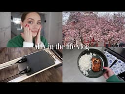VLOG | spring nighttime skincare routine, garden & landscaping plan, healthy what i eat in a day
