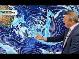Severe weather risks for NZ  Wed/Thu as low moves through, high pressure to follow