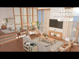 Aesthetic Apartment Renovation ✨ | THE Sims 4 Sleek Bathroom Kit +GIVEAWAY