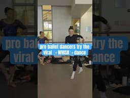 Ballet dancers trying the viral WHISK dance #whisk #dance #blueshirtguy