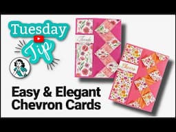 Chevron Gatefold Cards: How To Make Unique Cards In A Flash