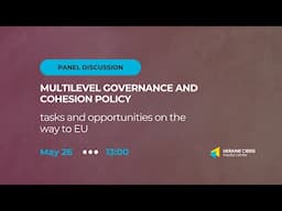 Multilevel governance and Cohesion Policy. Tasks and opportunities on the way to EU
