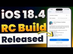 iOS 18.4 RC Released! What's New Changes and Features? Need to Update or Not in Hindi