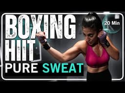 Sweat Like Crazy! 20 Minutes BOXING HIIT Workout (No Equipment)//SYLVIA NASSER