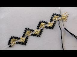 Beautiful embroidery pattern | ew embroidery design | hand embroidery for beginners
