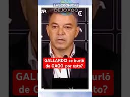 GALLARDO se burló de GAGO por esto 😧| Muñeco festejo #RiverPlate #BocaJuniors #Futbol #Argentina