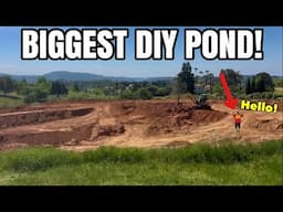 BIGGEST DIY POND ON YOUTUBE!