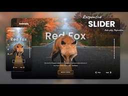 Responsive Full-Screen Image Slider | Next/Prev, Auto-play & Button Navigation - HTML CSS Javascript