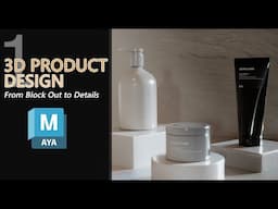 3D Product Design Tutorial | From Modeling to Render | Part 1 #autodeskmaya #tutorial #3dmodeling