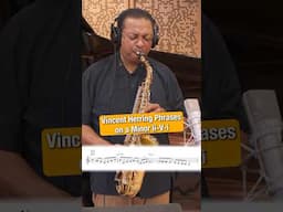 Vincent Herring Phrases on a Minor ii-V-i #jazz #music #saxophone #altosax #saxophonist