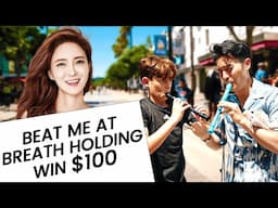 Beat me at BREATH HOLDING to win $100 ft. Jasmine Choi