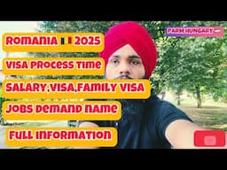 Romania 🇷🇴 2025 work visa,salary,update/ Romania family visa @Parmhungary