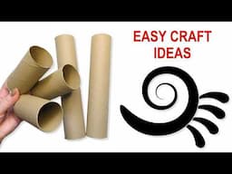 Twisted Paper Rolls DIY Ideas 🪄 5 Smart Reuse Decorations ♻️ Easy Handmade Crafts for Everyone