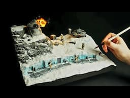 I made a "Battle of Hoth" inspired Diorama!