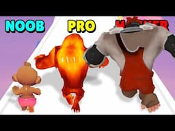NOOB vs PRO vs HACKER in Apes Evolution Run