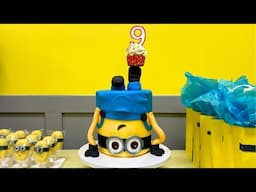 Upside down Minions cake  | Cake decorating tutorials | Sugarella Sweets